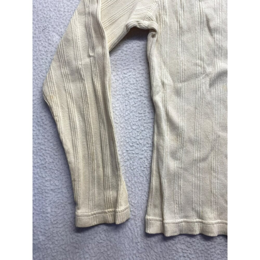 Vintage Tommy Hilfiger Ribbed Long Sleeve Polo Shirt With Striped Collar #7148 - Picture 4 of 9